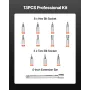Click Torque Wrench Set, 1/4Inch Drive, 20-200lbf-in/2.3-22.6N.m, Dual-direction and Dual Range Scales, 72-Tooth, ±3% High Preci