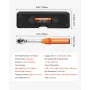 VEVOR Click Torque Wrench Set, 1/4Inch Drive, 20-200lbf-in/2.3-22.6N.m, Dual-direction and Dual Range Scales, 72-Tooth, ±3% High