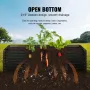 Raised Garden Bed,94.5x 47.2 x 23.6 inch Galvanized Metal Planter Box, Outdoor Planting Boxes with Open Base, for Growing Flower