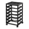 ook Rolling Storage Cart 6-Tier Large Capacity with Organizer Top Black
