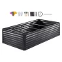Raised Garden Bed,94.5x 47.2 x 23.6 inch Galvanized Metal Planter Box, Outdoor Planting Boxes with Open Base, for Growing Flower