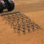 Drag Harrow, 4 ft x 5.6 ft Durable Chain Harrow with 80 Sharp Teeth, Suitable for ATV UTV Tractor, Ideal for Soil Preparation, S