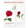 Artificial Flowers, 500 pcs Real Looking Red Foam Fake Roses Bulk, Faux Red Bridal Shower with Stems for DIY Wedding Bouquets, H