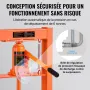Hydraulisk butik Press 6 ton med presseplader H-Frame Benchtop