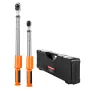 Digital Torque Wrench Set, 2 Pieces, 1/2, 3/8 Inch Drive, 72-Tooth, ±2% High Accuracy Electronic Torque Wrench with Preset Value