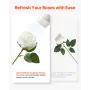 Artificial Flowers, 120 pcs Real Looking White Foam Fake Roses Bulk, White Faux Bridal Shower with Stems for DIY Wedding Bouquet