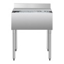 Commercial Ice Bin 78.4 L Underbar Ice Bin with Sliding Lid for Kitchens