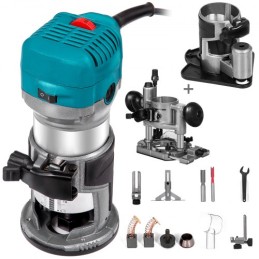 AX Moment Variable Speed ​​30.000 o/min kompakt router med Collets 1/4 "& 1 X Offset Base
