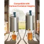 VEVOR Electric Honey Extractor, 3 Frame Honey Spinner with Transparent Lid, 140W Stainless Steel Honeycomb Drum Spinner, Height 