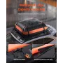 VEVOR Roof Rack Basket, 64 x 39 x 4.1 in, Universal Rooftop Cargo Carrier with 44.1 x 34.3 x 10.2 in Cargo Bag, Net, Ratchet Str