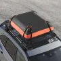 Roof Rack Basket, 64 x 39 x 4.1 in, Universal Rooftop Cargo Carrier with 44.1 x 34.3 x 10.2 in Cargo Bag, Net, Ratchet Straps, 2