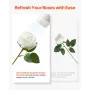 Artificial Flowers, 60 pcs Real Looking White Foam Fake Roses Bulk, White Faux Bridal Shower with Stems for DIY Wedding Bouquets