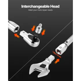 VEVOR justerbar klikmomentnøgle, 1/2 tomme drev, 20-160 lbf-ft/27,1-216,8 N.m, skalaer med to retninger og dobbelte rækkevidde,