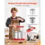 1.6 Gal/6L Fruit Wine Press, 2 Stainless Steel Barrels, Manual Juice Maker, Cider Apple Grape Tincture Honey Olive Oil Making Pr