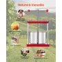 1.6 Gal/6L Fruit Wine Press, 2 Stainless Steel Barrels, Manual Juice Maker, Cider Apple Grape Tincture Honey Olive Oil Making Pr