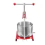 VEVOR 1.6 Gal/6L Fruit Wine Press, 2 Stainless Steel Barrels, Manual Juice Maker, Cider Apple Grape Tincture Honey Olive Oil Mak