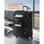 Softside Expandable Luggage with Spinner Wheels, 24 inch / 71 cm Softside Checked Large Luggage, Lightweight Checked Suitcase wi