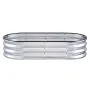Raised Garden Bed, 48.2 x 24.6 x 11 inch Galvanized Metal Planter Box, Outdoor Planting Boxes with Open Base, for Growing Flower