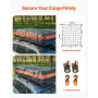 VEVOR Roof Rack Basket, 84 x 39 x 4.1 in, Universal Rooftop Cargo Carrier with 7.9 x 3.9 x 10.2 in Cargo Bag, Net, Ratchet Strap
