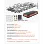 Roof Rack Basket, 84 x 39 x 4.1 in, Universal Rooftop Cargo Carrier with 7.9 x 3.9 x 10.2 in Cargo Bag, Net, Ratchet Straps, 250