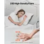 Bed Wedge Pillow for Headboard, 1930 x 255 x 152 mm Bed Gap Filler, Fill 0-178mm Gap Between Headboard and Mattress, Soft Plush 