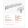 Bed Wedge Pillow for Headboard, 1930 x 255 x 152 mm Bed Gap Filler, Fill 0-178mm Gap Between Headboard and Mattress, Soft Plush 