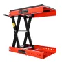 Motorcycle Lift, 1200lbs Weight Capacity, Wide Deck Motorcycle Scissor Jack, 4.1-15 in Height Range, Heavy Duty Steel Bike Repai
