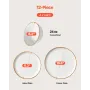 Dinnerware Set, Service for 4 People, Round Plates and Bowls Sets, Scratch Resistant Ceramic Dinner Ware, Dishwasher and Microwa