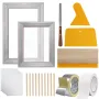 Screen Printing Kit Silk Screen Printing Rammer 8x10/10x14in