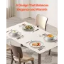 Dinnerware Set, Service for 4 People, Round Plates and Bowls Sets, Scratch Resistant Ceramic Dinner Ware, Dishwasher and Microwa