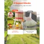 VEVOR 1.6 Gal/6L Fruit Wine Press, Solid Wood Basket with 8 Blocks, Heavy Duty Manual Juice Maker, Cider Apple Grape Tincture Ho