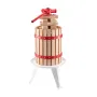 1.6 Gal/6L Fruit Wine Press, Solid Wood Basket with 8 Blocks, Heavy Duty Manual Juice Maker, Cider Apple Grape Tincture Honey Ol