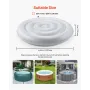 VEVOR Inflatable Hot Tub Cover, 4.5 Ft / 137 cm Round Hot Tub Cover Protector, Insulated Spa Covers for Inflatable Hottub, Weath
