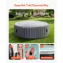 VEVOR Inflatable Hot Tub Cover, 4.5 Ft / 137 cm Round Hot Tub Cover Protector, Insulated Spa Covers for Inflatable Hottub, Weath
