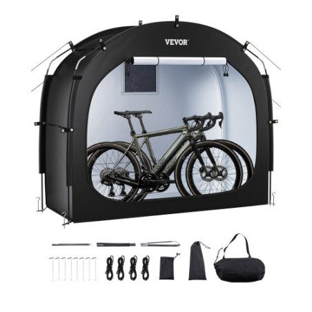 Outdoor Bike Storage Tent Spacious Waterproof Bike Tent for 1 to 2 Bikes