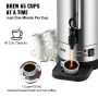 Kommerciel kaffe urn, 65 kopper rustfrit stål stor