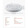 VEVOR Inflatable Hot Tub Cover, 4.5 Ft / 137 cm Round Hot Tub Cover Protector, Insulated Spa Covers for Inflatable Hottub, Weath
