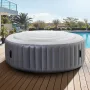 Inflatable Hot Tub Cover, 4.5 Ft / 137 cm Round Hot Tub Cover Protector, Insulated Spa Covers for Inflatable Hottub, Weatherproo