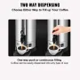 Kommerciel kaffe urn, 65 kopper rustfrit stål stor