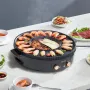 Hot Pot med grill, 1800 W 2-i-1 elektrisk røgfri grill og Hot