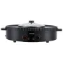 Hot Pot med grill, 1800 W 2-i-1 elektrisk røgfri grill og Hot