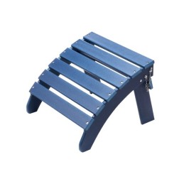 Adirondack Ottoman 18.7L x 18.9W x 13.8H Inch HDPE Folding Footrest Blue