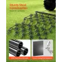VEVOR Drag Harrow, 4 x 4 ft Durable Chain Harrow with 69 Sharp Teeth, Suitable for ATV UTV Tractor, Ideal for Soil Preparation, 