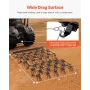 VEVOR Drag Harrow, 4 x 4 ft Durable Chain Harrow with 69 Sharp Teeth, Suitable for ATV UTV Tractor, Ideal for Soil Preparation, 