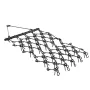 Drag Harrow, 4 x 4 ft Durable Chain Harrow with 69 Sharp Teeth, Suitable for ATV UTV Tractor, Ideal for Soil Preparation, Seedin