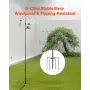 Double Shepherds Hooks for Outdoor, 8 Pack 2345 mm Heavy Duty Bird Feeder Pole, 19 mm Thick Garden Hooks for Hanging Hummingbird