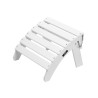 Adirondack Ottoman 17,7L x 19,7W x 13,8 timer tommer HDPE Foldfodstøtte White