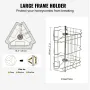 Manual Honey Extractor, 3 Frames Honey Spinner Extractor, Stainless Steel Beekeeping Extraction, Honeycomb Drum Spinner with Lid