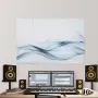 8 Pack Art Acoustic Panels, 47.24 x 23.62 x 0.4 inch Soundproof Wall Tiles, Self Adhesive Decorative Sound Dampening Absorbing B