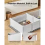 Dogs Whelping Box, 93.3x48.4x18.1 inch, Plastic PVC Puppies Playpen with Height Adjustable Door and Washable Pee Pad, 2-Room Lay